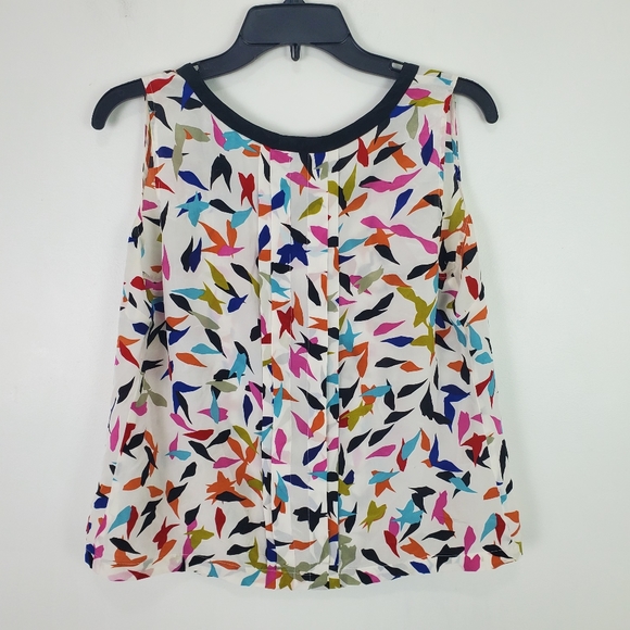 Anthropologie Odille Bird Print Top 4 - Picture 3 of 5